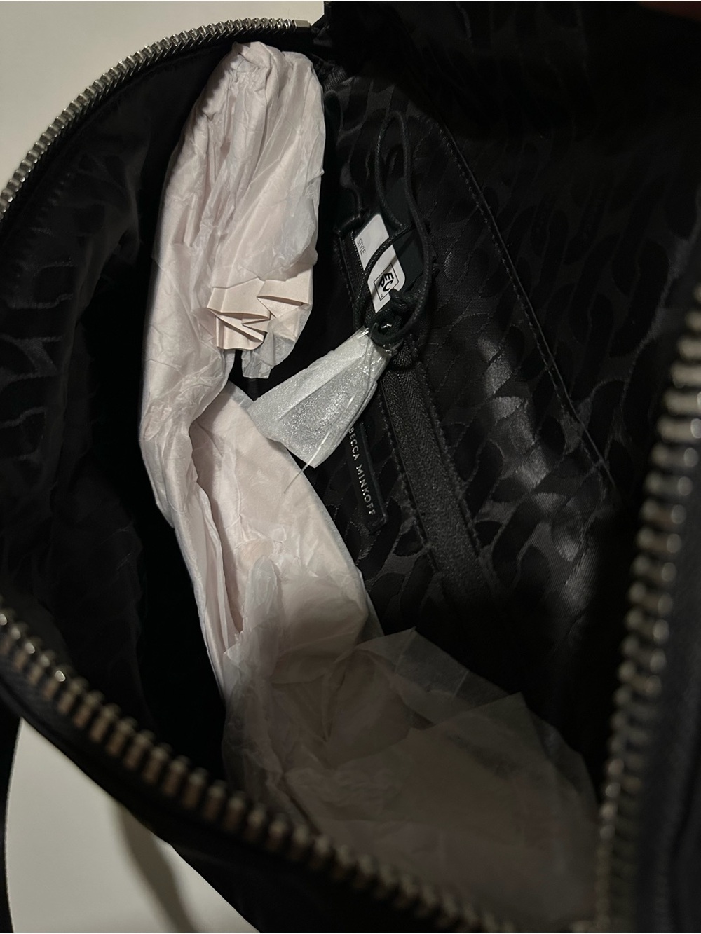 Rebecca Minkoff Black Crossbody Belt Bag with Silver Hardware - Picture 4 of 6